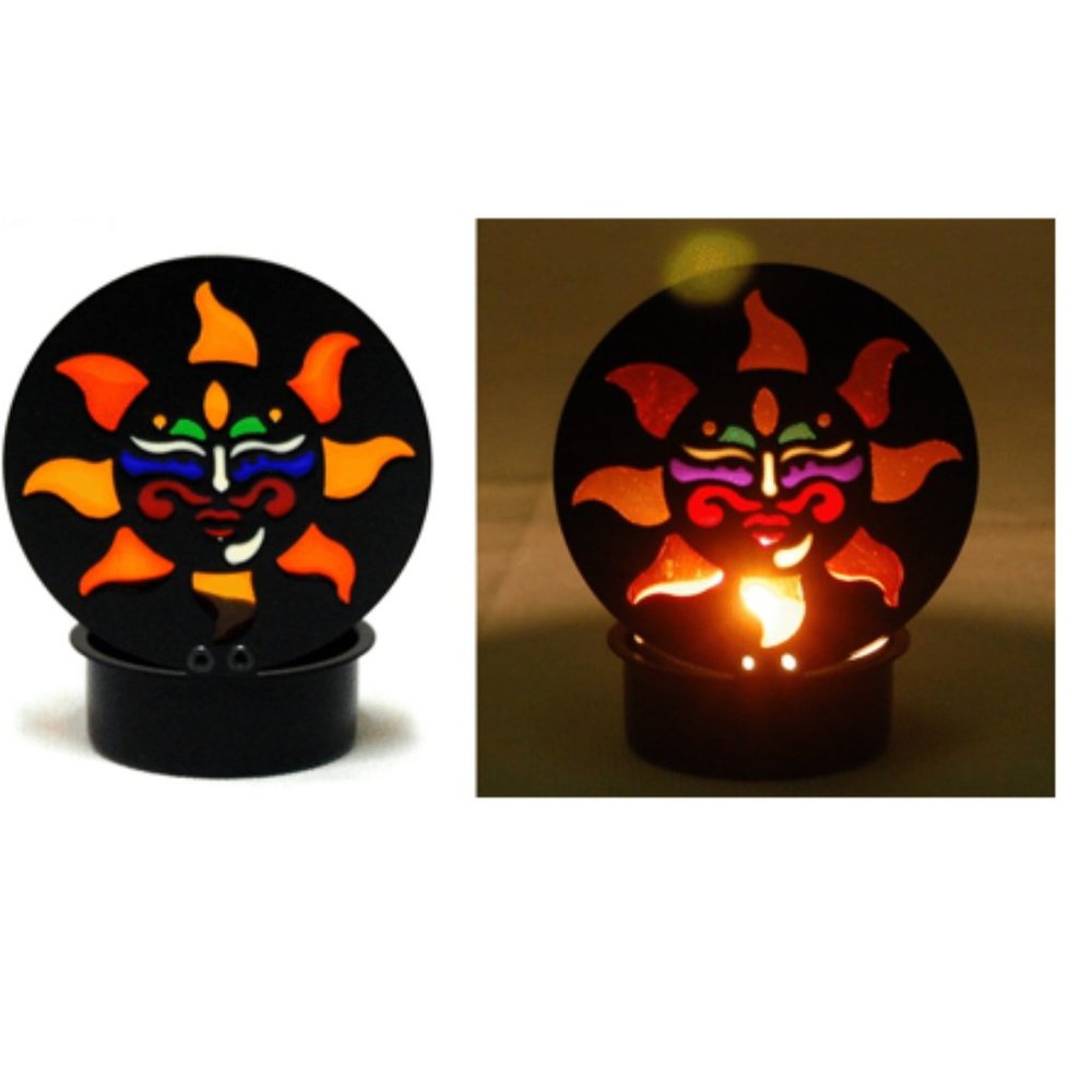 Sun Tealight Candle Holder - 2.5" x 3"